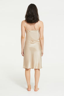 Silk Midi Slip | Mink