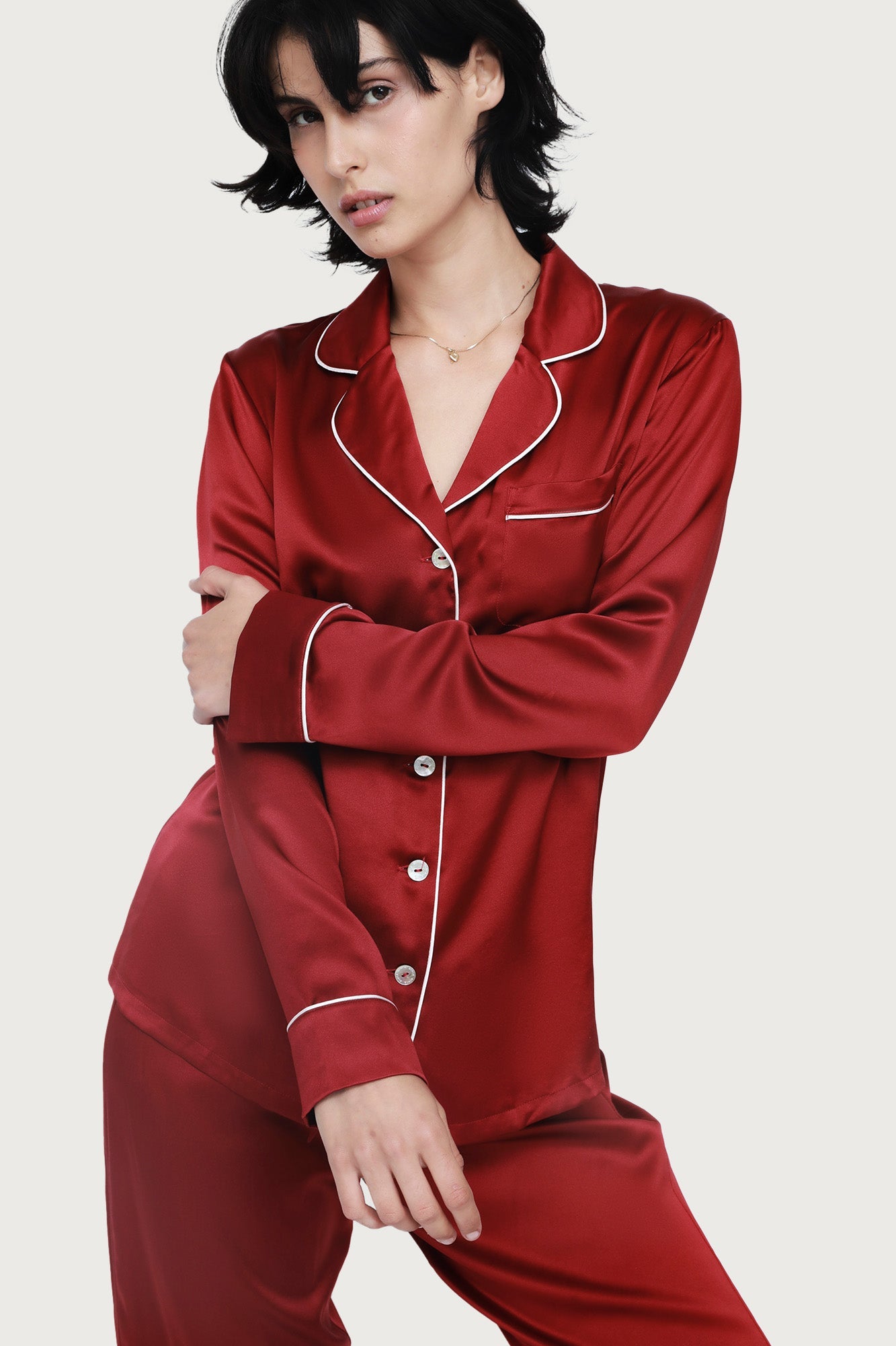 Fine Finishes Pyjama | Red