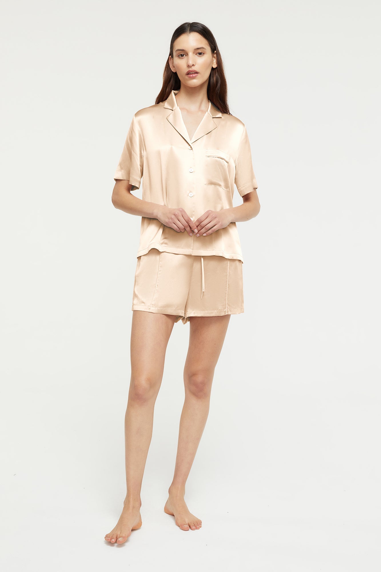 Fine Finishes Short Pajama | Mink