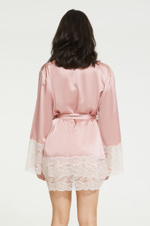 Silk Lace Robe | Bridal Rose