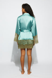 Silk Lace Robe | River