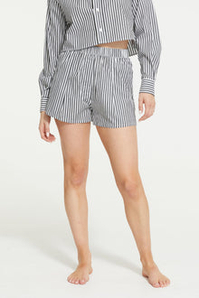 Franca Stripe Short | Black Stripe
