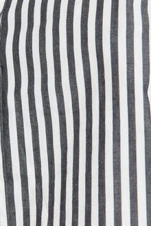 Franca Stripe Crop Shirt | Black Stripe