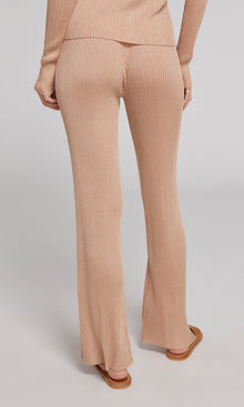 Rosetta Rib Pants | Metallic Copper