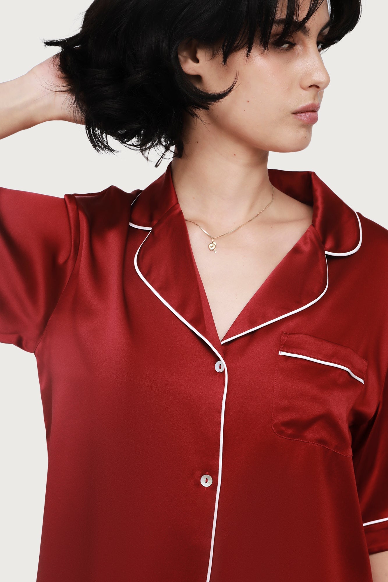 Fine Finishes Short Pajama | Red