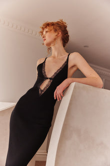 Fern Knit Dress | Black