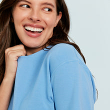 Modal French Terry Lounge Tee | Glacier