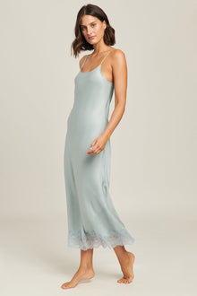 Washable Silk Blend Slip | Pearl Blue