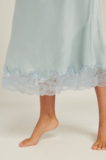 Washable Silk Blend Slip | Pearl Blue