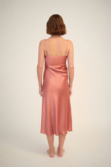 Silk Slip with Lace | Mauve Glow