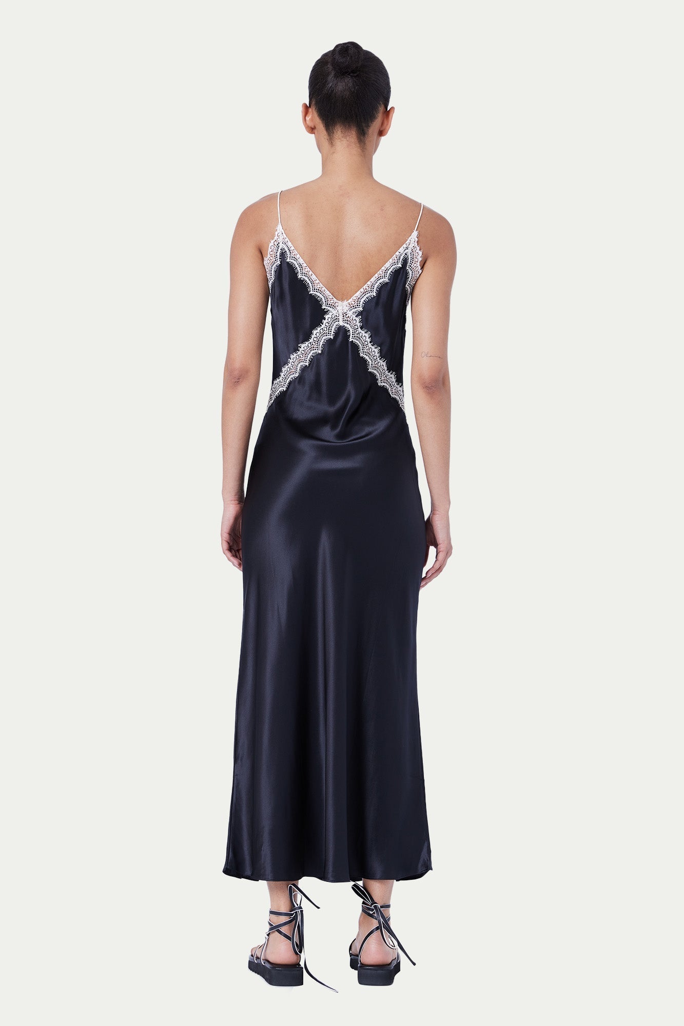 Sadie Dress | Black W/ White