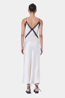 Sadie Dress | Cream W/Black