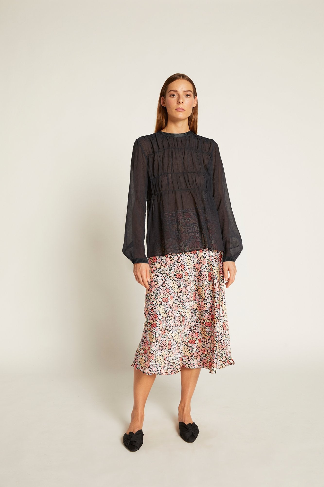 Finley Gathered Top | India Ink