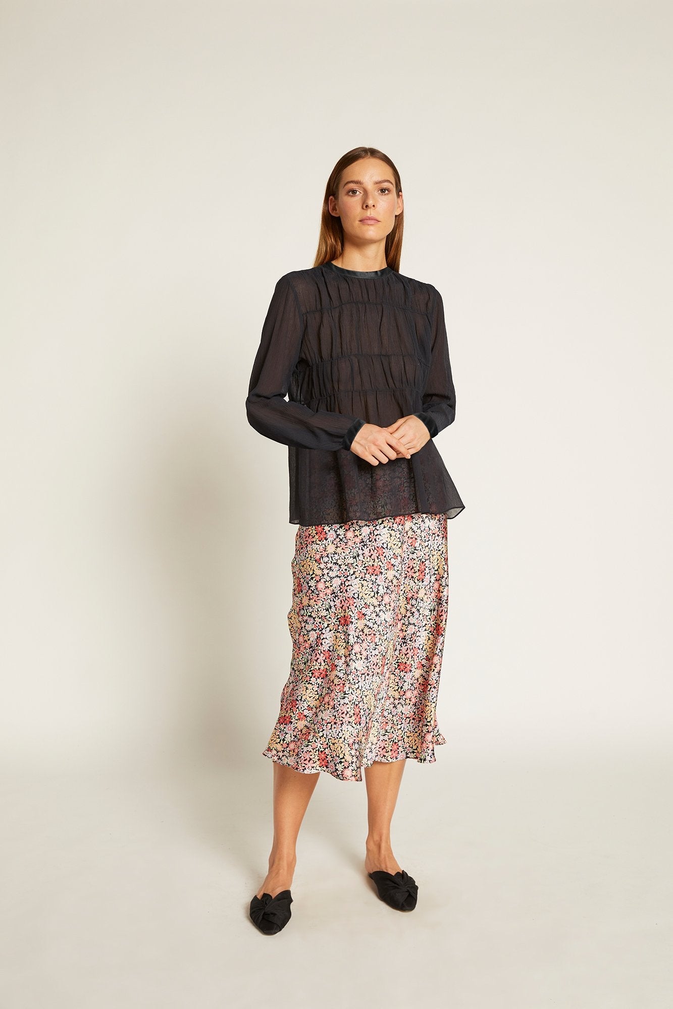 Finley Gathered Top | India Ink