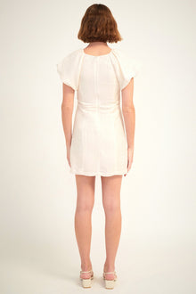 Carmen Short Dress | Ivory
