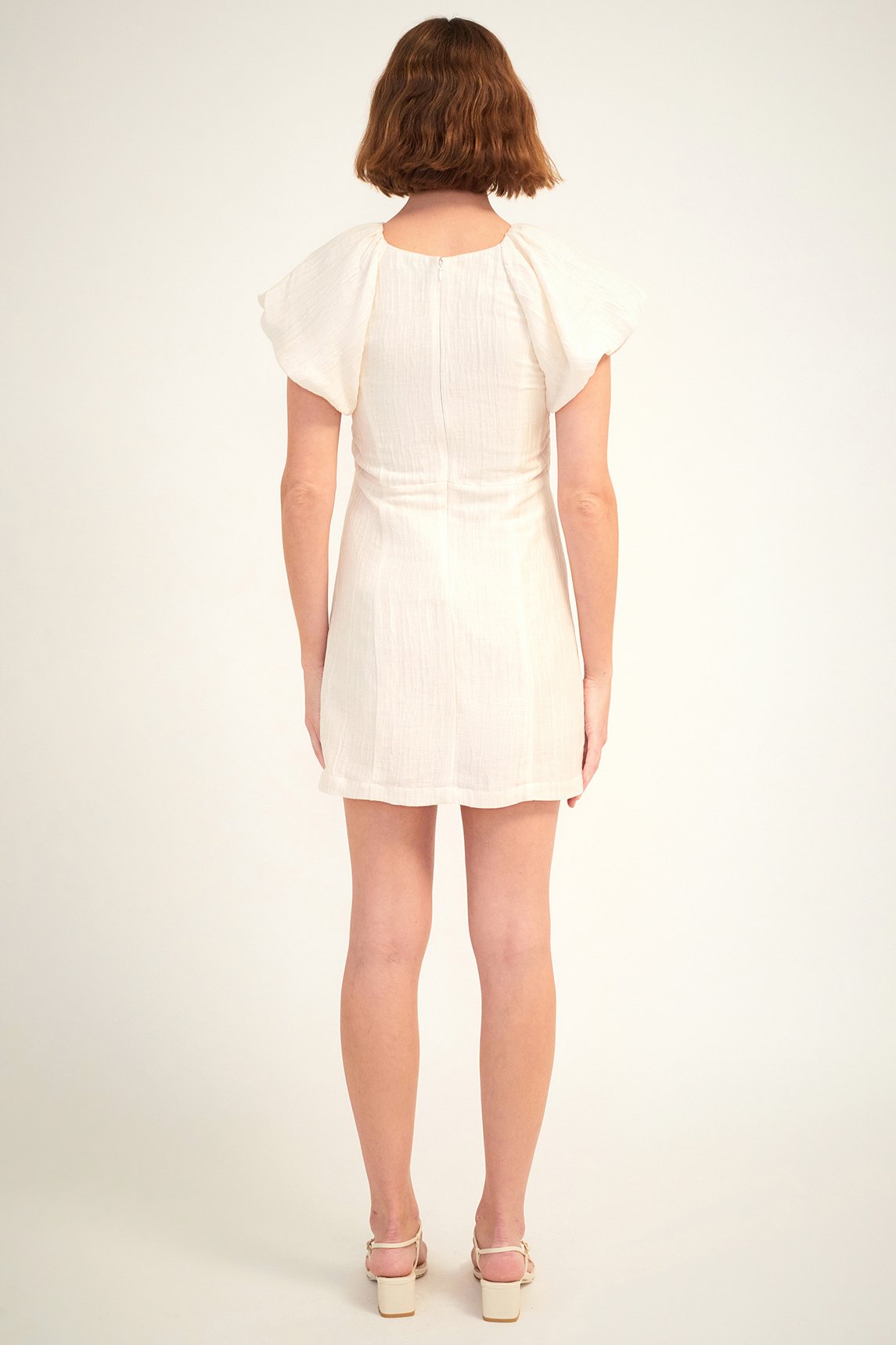 Carmen Short Dress | Ivory