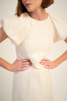 Carmen Short Dress | Ivory