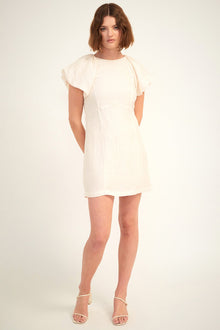 Carmen Short Dress | Ivory