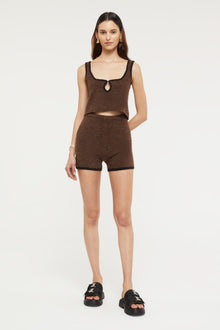 Allison Knit Singlet | Hazelnut