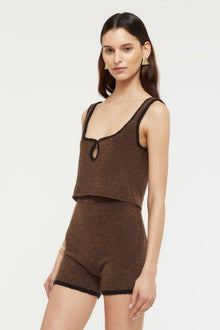 Allison Knit Singlet | Hazelnut