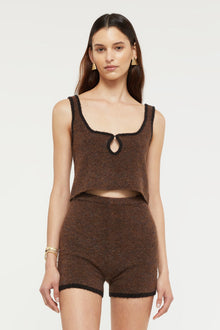 Allison Knit Singlet | Hazelnut