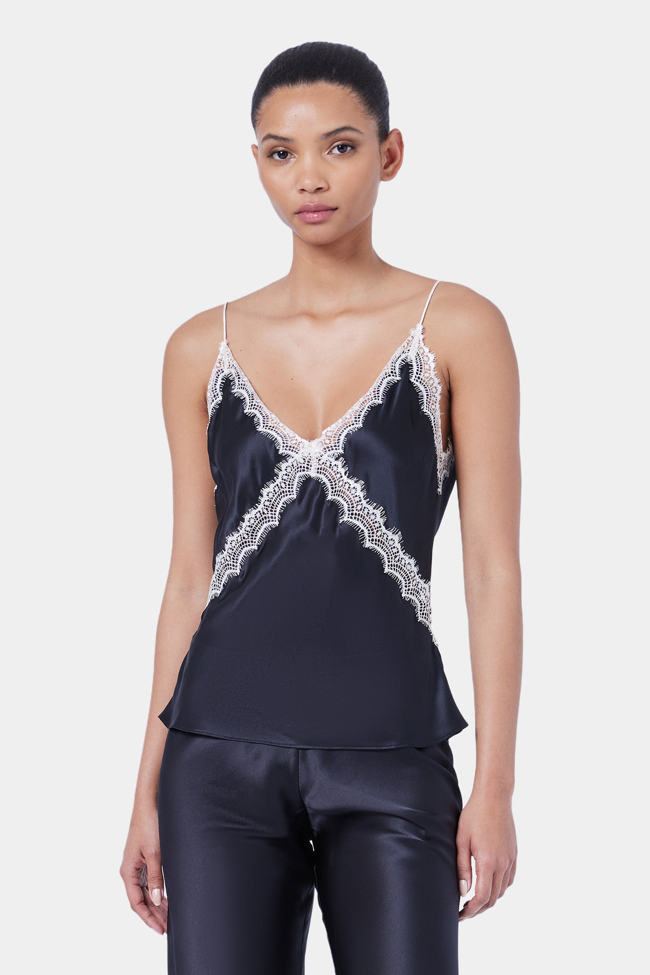 Sadie Top | Black W/ White