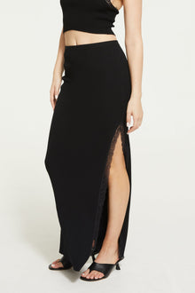 Fern Knit Skirt | Black