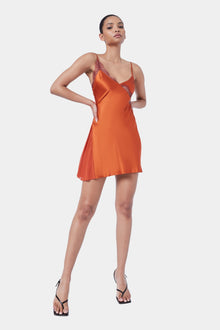 Cascading Lace Mini Dress | Rooibos / Fired Brick