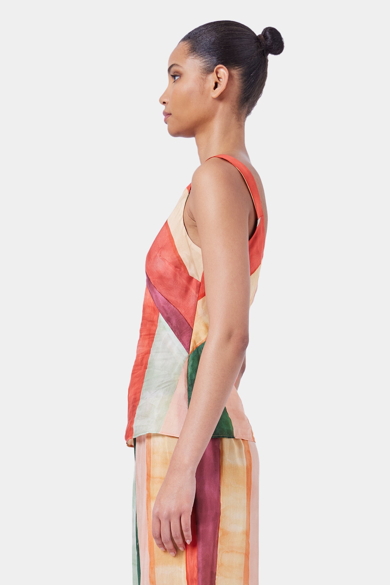 Laos Stripe Cotton Cami | Stripe Print