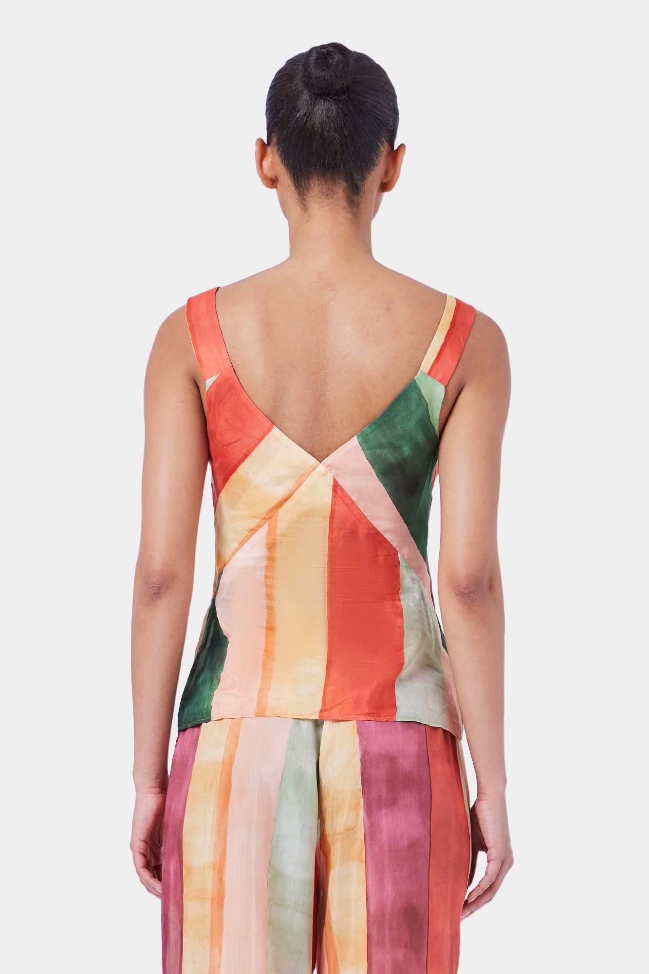 Laos Stripe Cotton Cami | Stripe Print