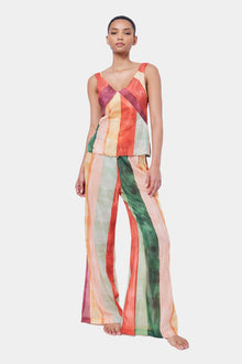 Laos Stripe Cotton Cami | Stripe Print