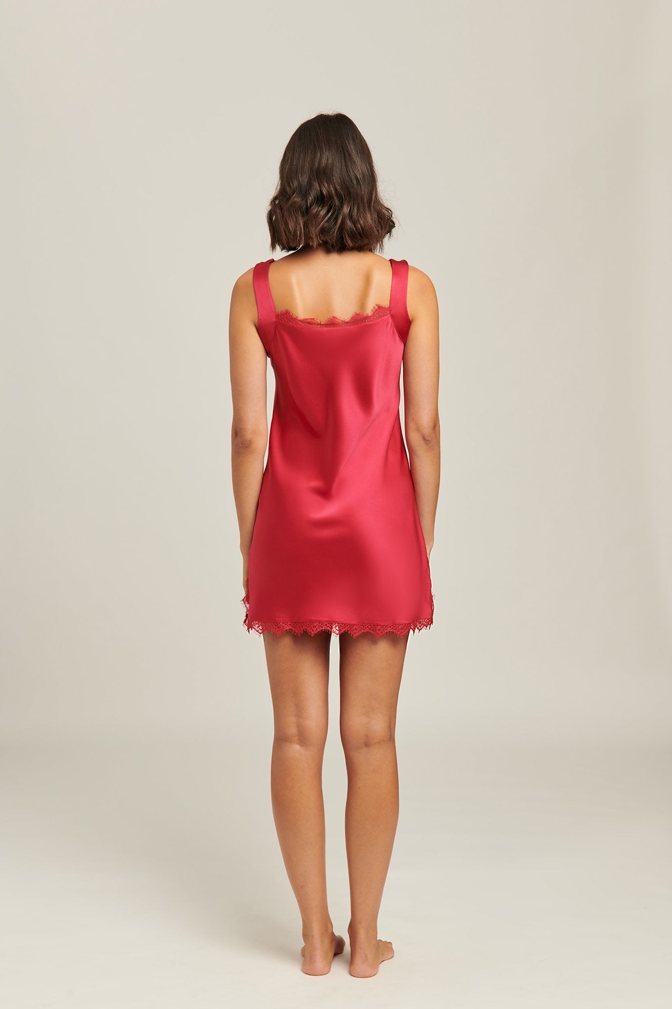 Aurora Silk Chemise | Ruby