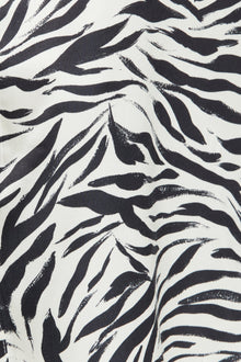 Zafina Shirt | Brushstroke Zebra Print