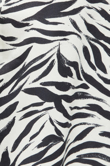 Zafina Long Pant | Brushstroke Zebra Print