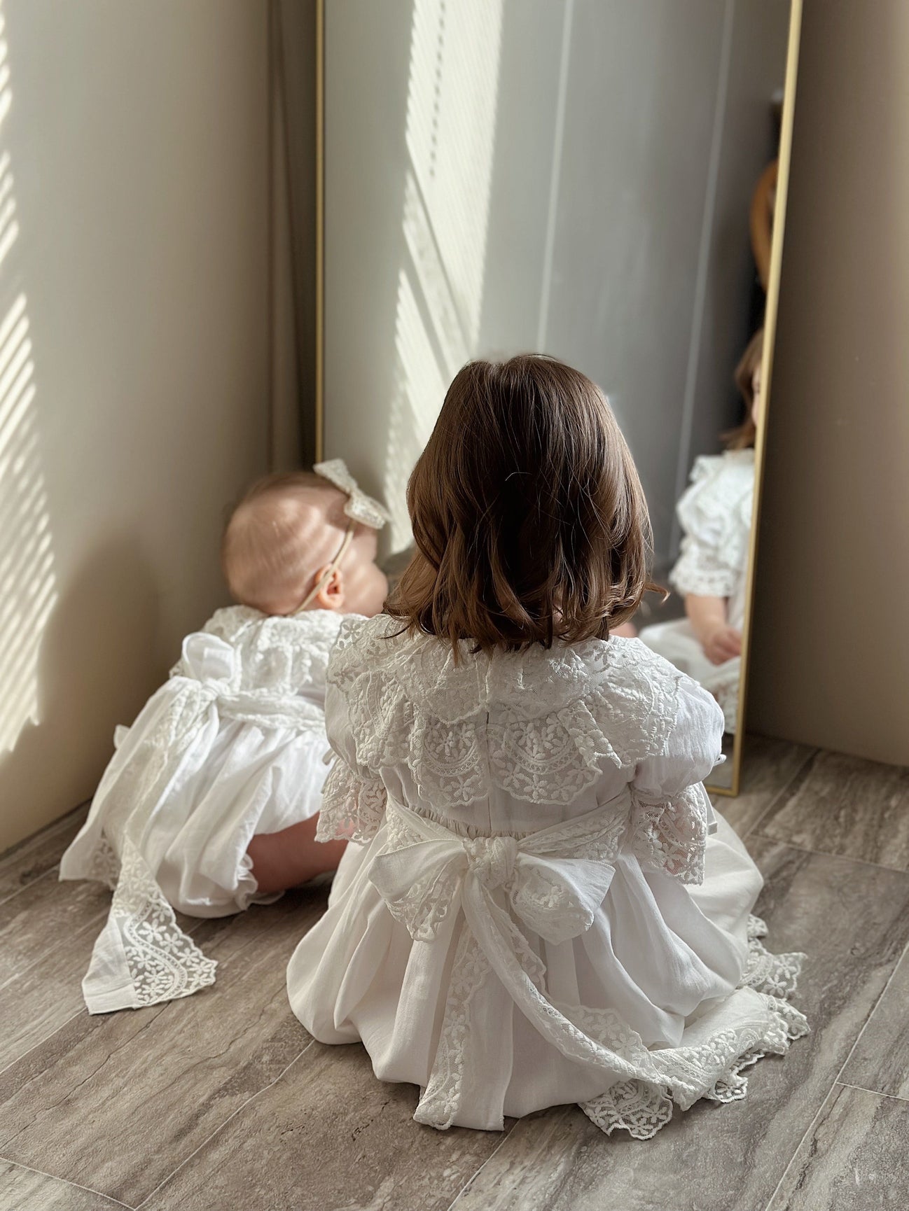 Girl | Katherine Embroidered Linen Romper