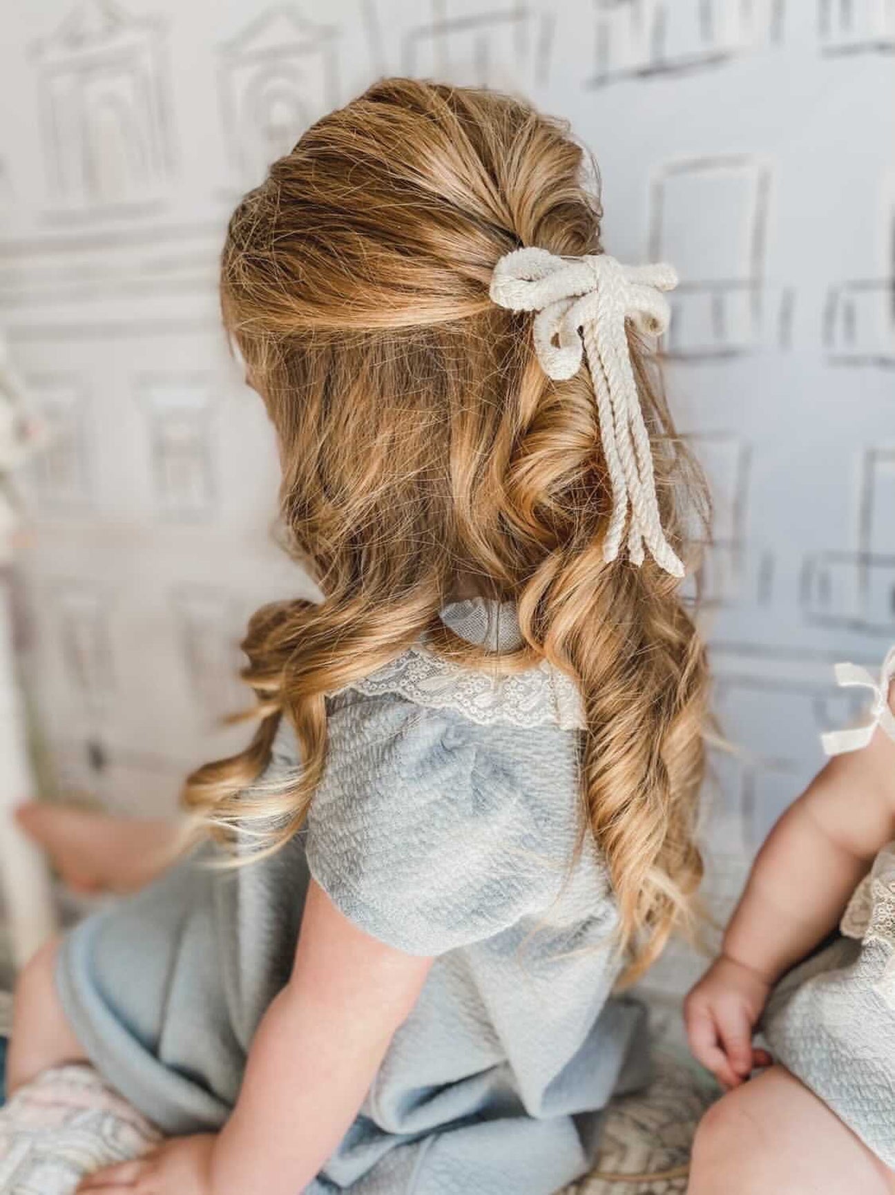 Girl | Knit Dragonfly Hair Clip | Beige