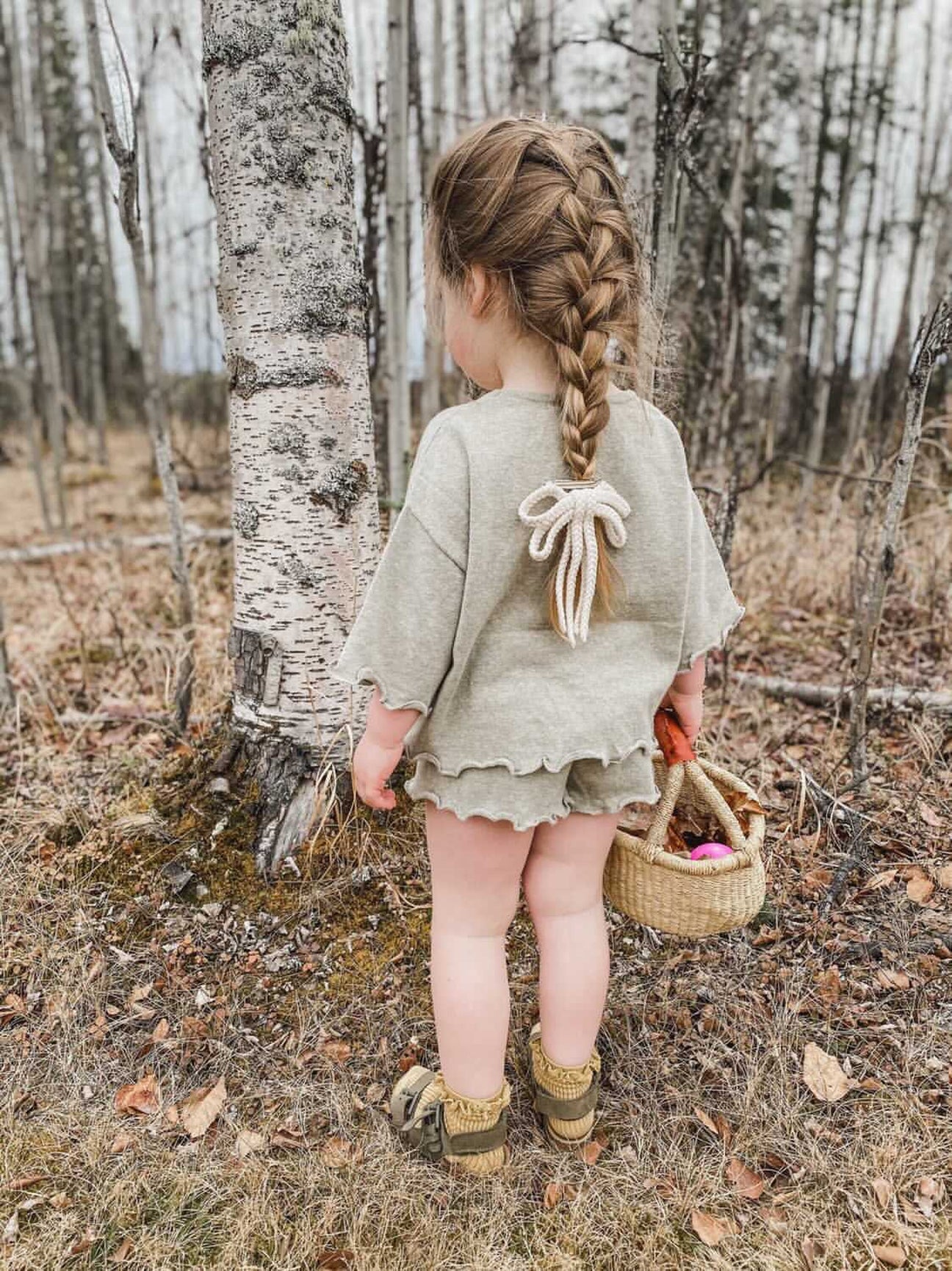 Girl | Knit Dragonfly Hair Clip | Beige