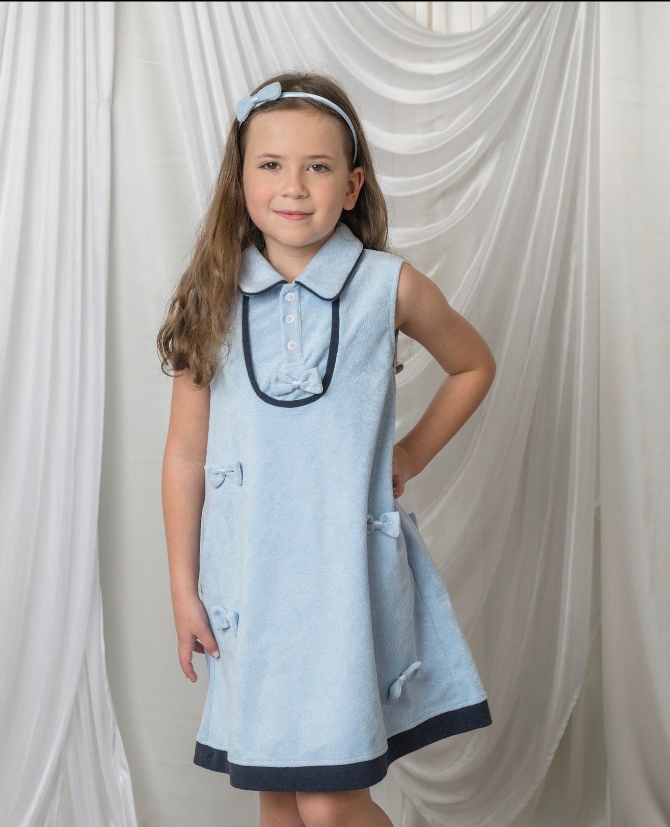 Girl | Terry Baby Blue Dress