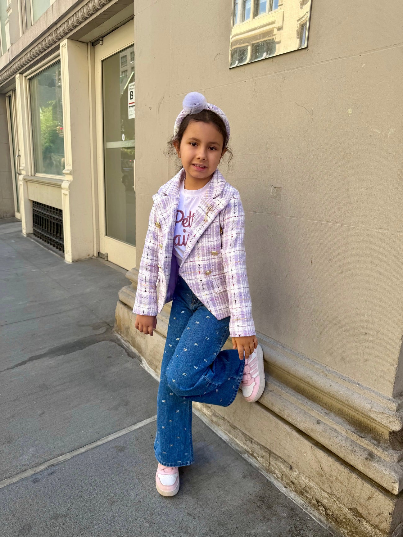 Girl | Violet Tweed Blazer