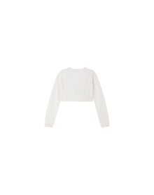 Girls | Beaded Surplice Cardigan | 6Y-8Y | Milk White