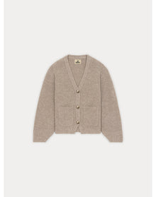 Girls | Bonpoint X Khaite Sienna Cardigan Heathered | Beige
