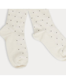 Girls | Dotty Tights | 28 | Milk White