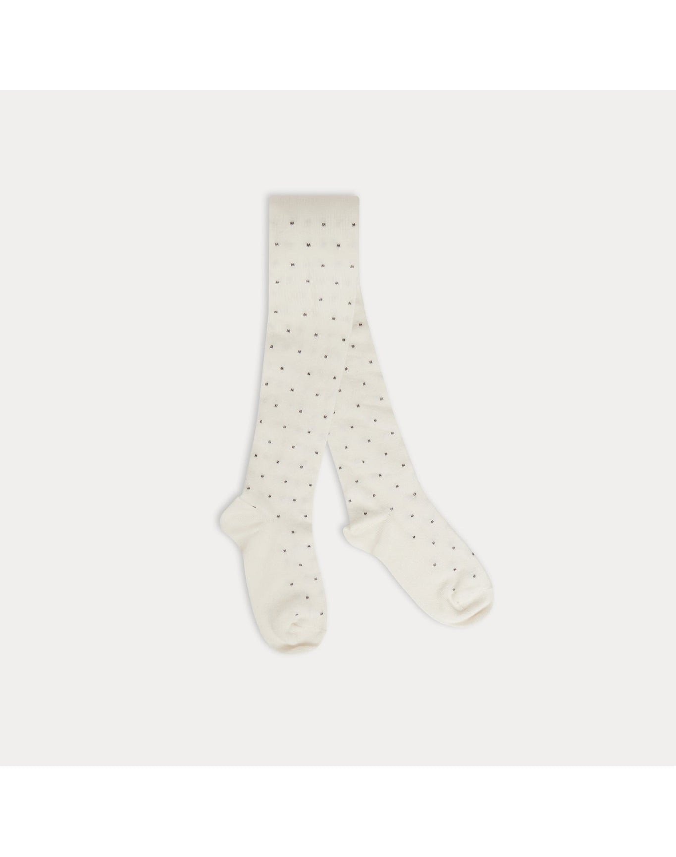 Girls | Dotty Tights | 34-36 | Milk White