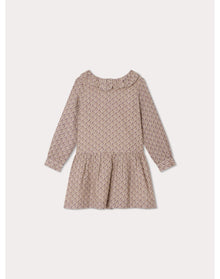 Girls | Mariela Dress Flowers | 8Y-12Y | Taupe