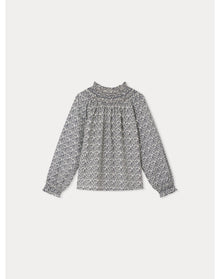 Girls | Petale Smocked Blouse | 10Y-12Y | Navy