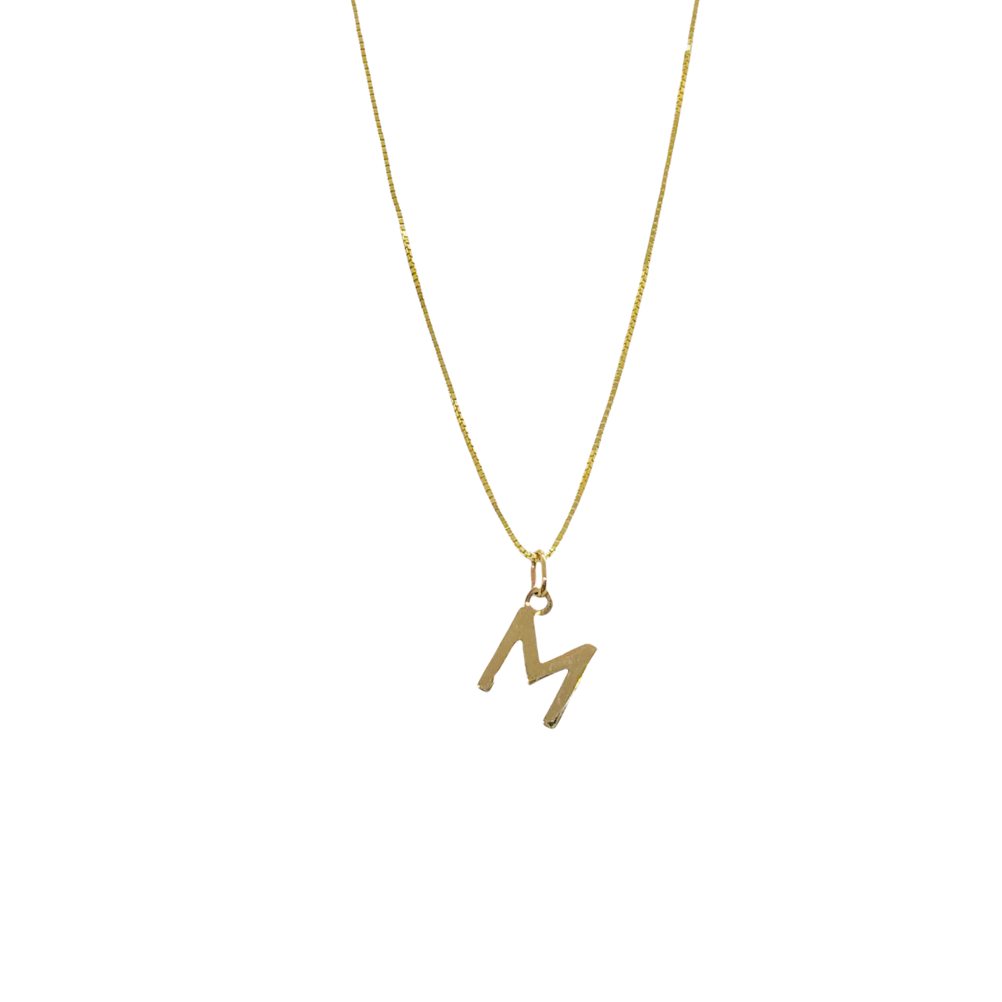 Stone and Strand 10K Yellow Gold Good Girl Initial Necklace Front Image