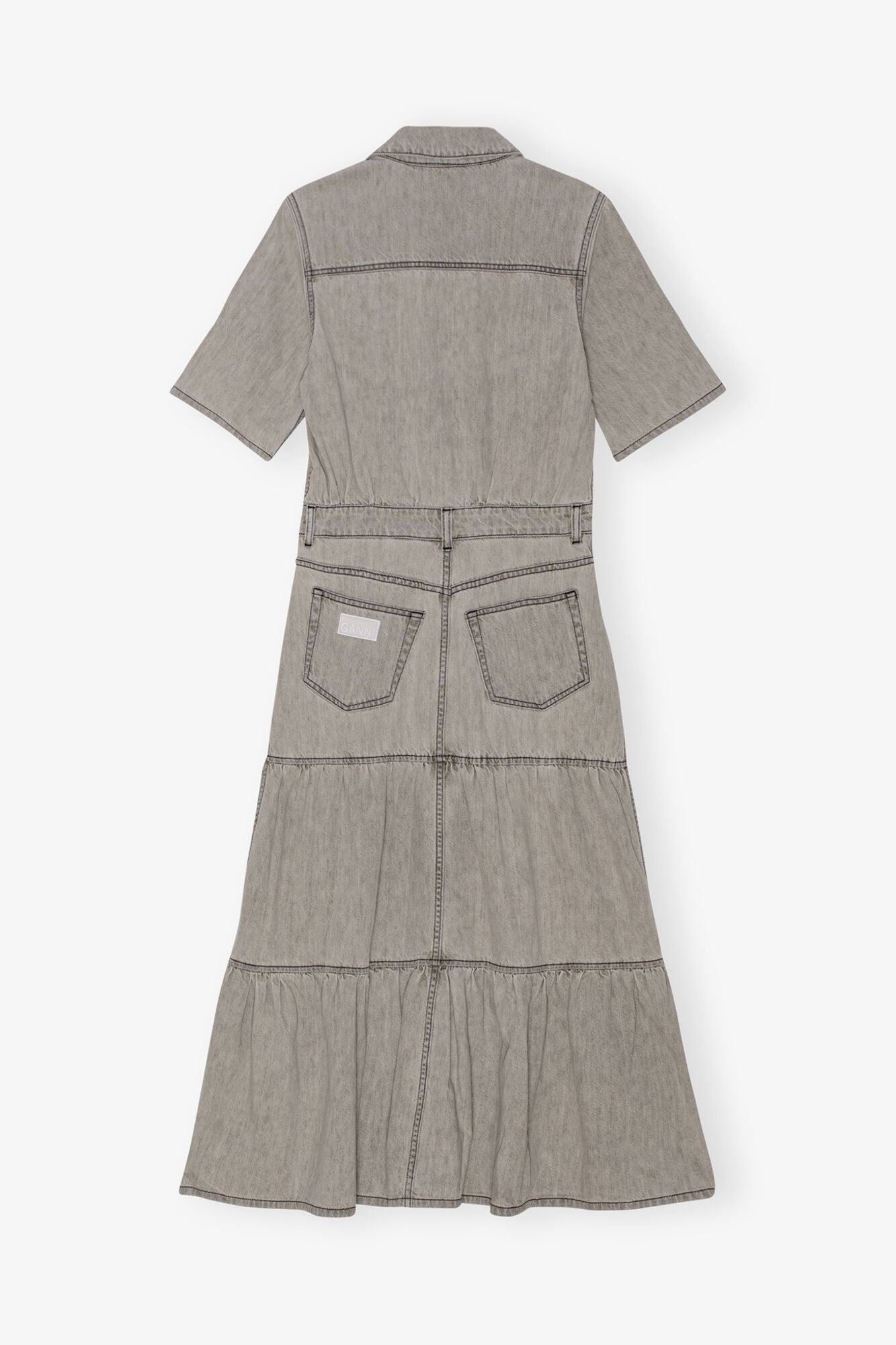 Grey Future Long Denim Dress | Gray Quill