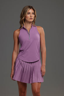 Women | Sleeveless Vesta Mock Neck Top | Valerian