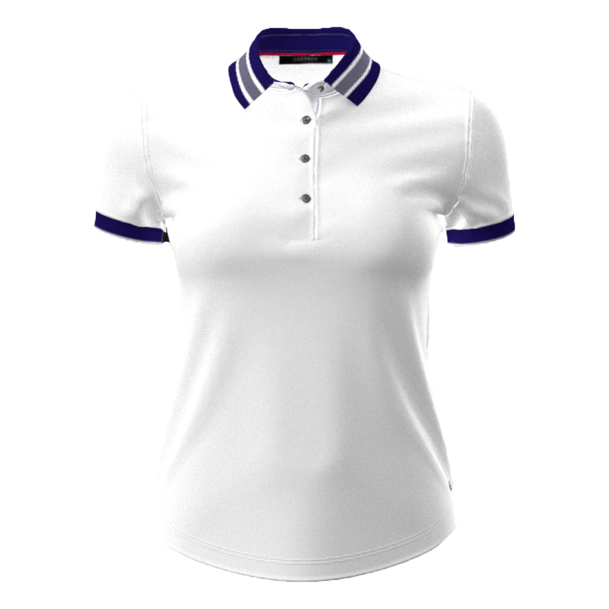 Women | Scarlett Polo W/ Crowley Collar And Cuffs | Arctic