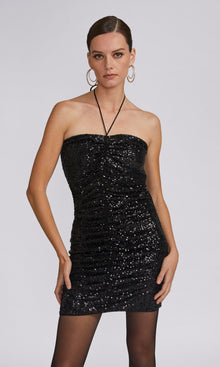 Jasmine Sequin Dress | Black